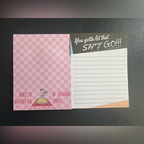 Funny Notepad & Pen Set – 8 Mini Sarcastic Notepads + 5 Pens - Picture 3 of 6